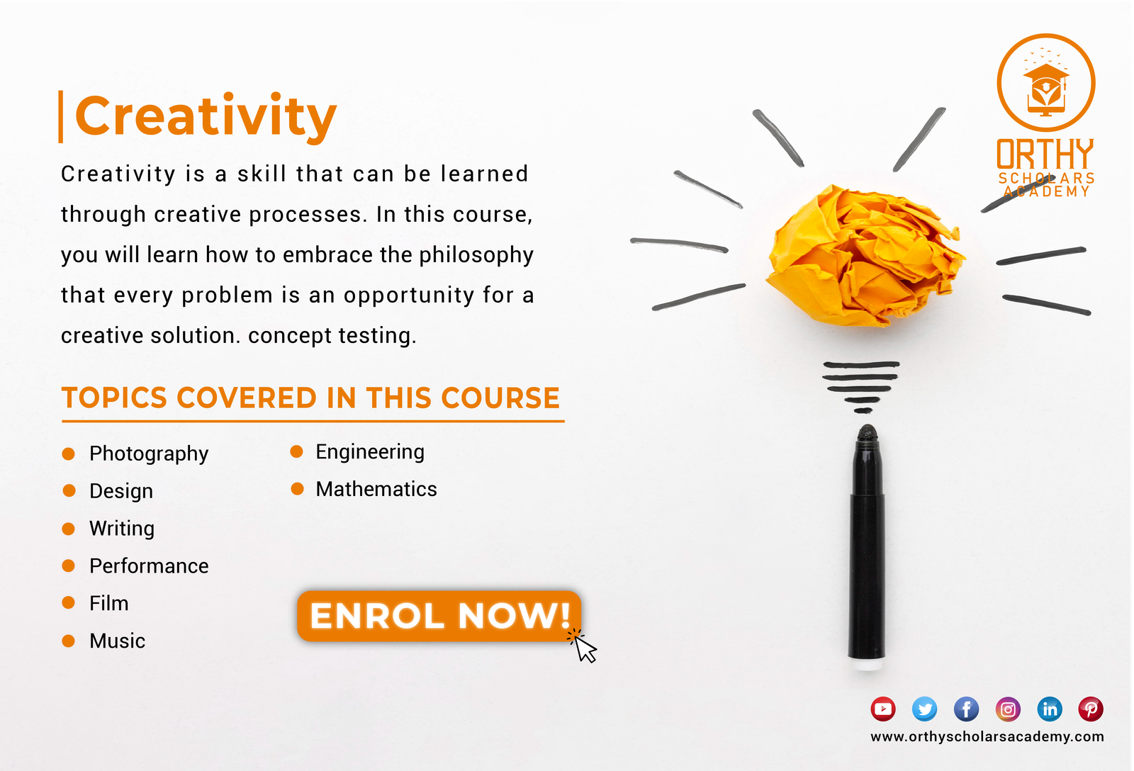 Creativity & Innovation Mastery Program